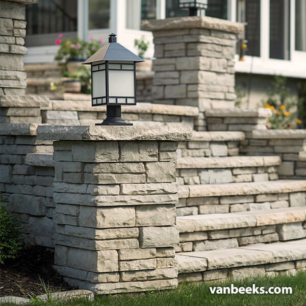 Unilock Ledgestone Buff Coping